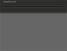 Tablet Screenshot of luckyfaro.com